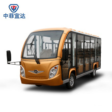 14 Seater Sightseeing Classic Shuttle Intelligent Pulse Charger Enclosed Electric Sightseeing Car with Ce SGS Certificate Aluminum Material Never Rust